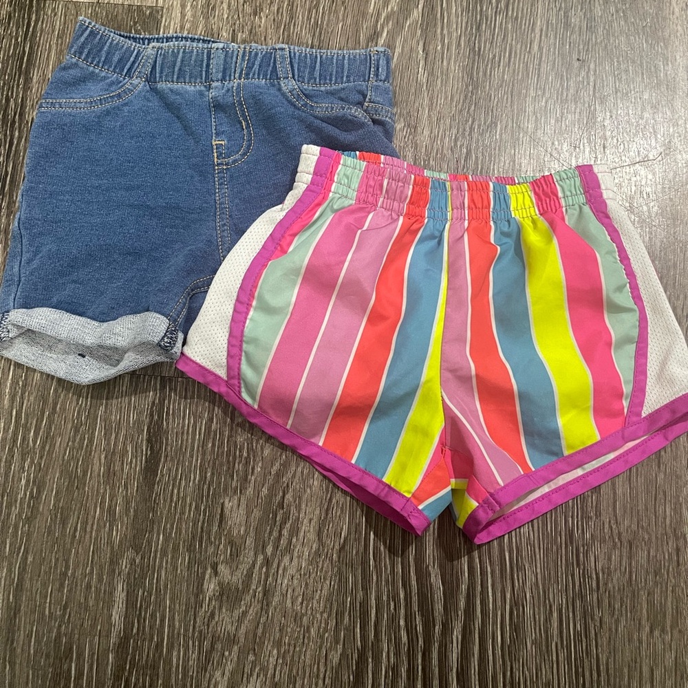 Nike shorts and cat & jack shorts, it’s a 2t in girls